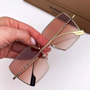 Burberry Gold Sunglasses for Women